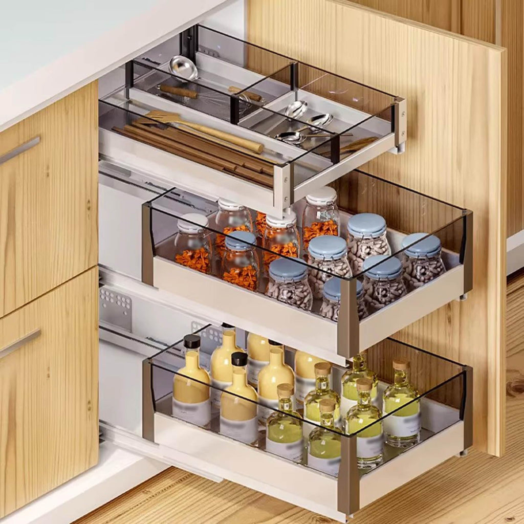 3-Piece Soft-Close Pull-Out Cabinet Organizer