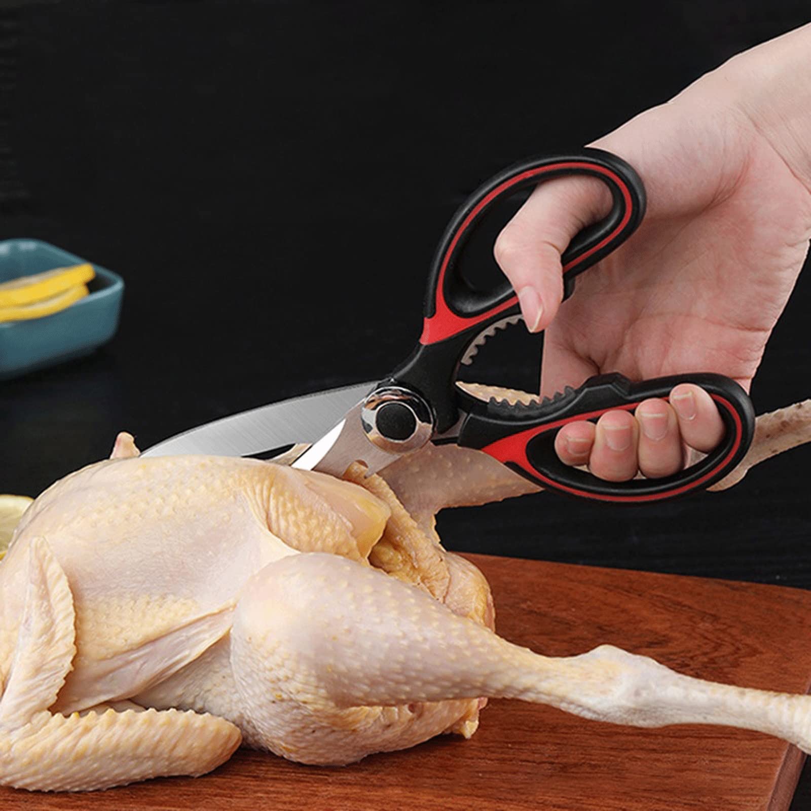 Heavy-Duty Stainless Steel Kitchen Shears with Bottle Opener