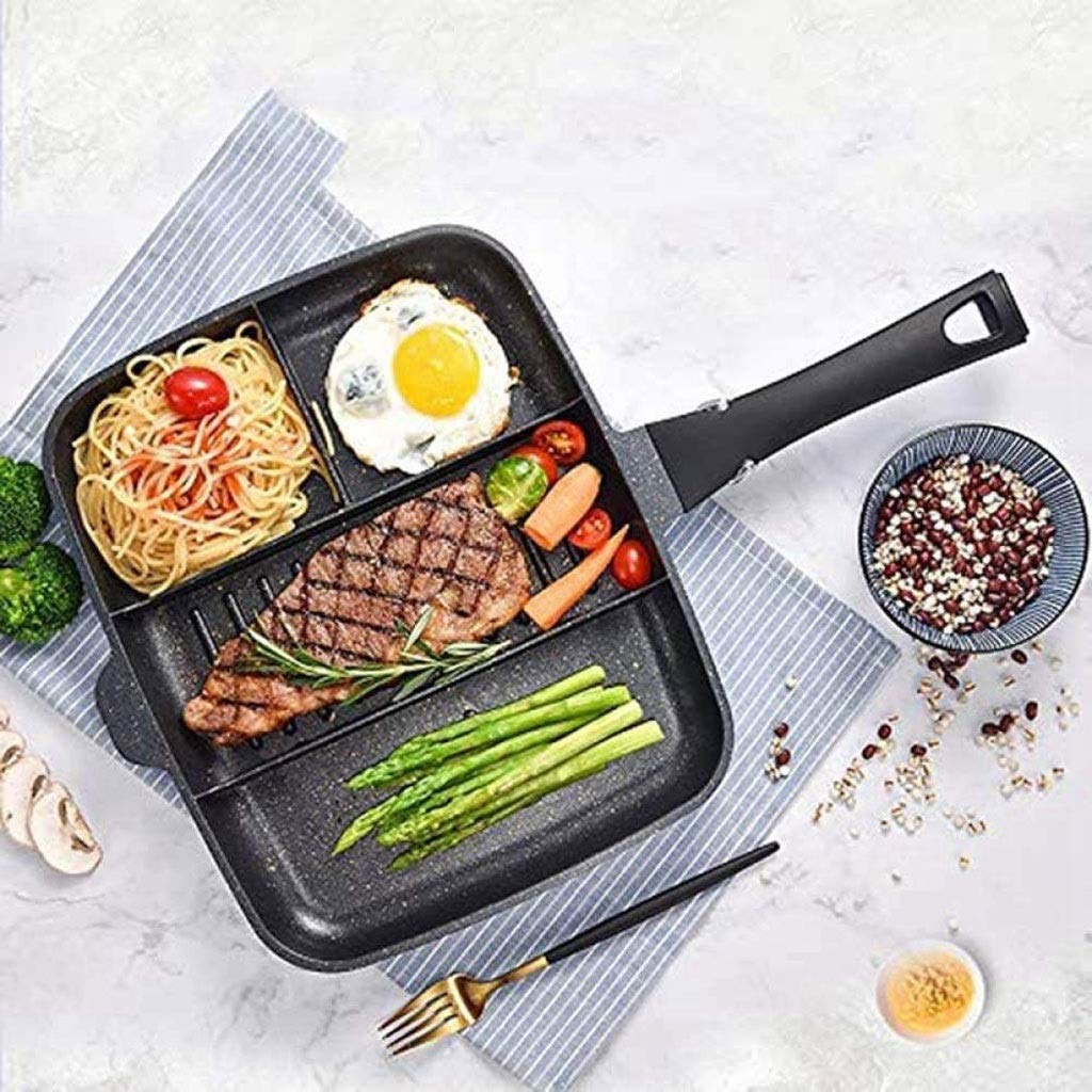 Stainless Steel Non-Stick Breakfast Frying Pan & Baking Tray