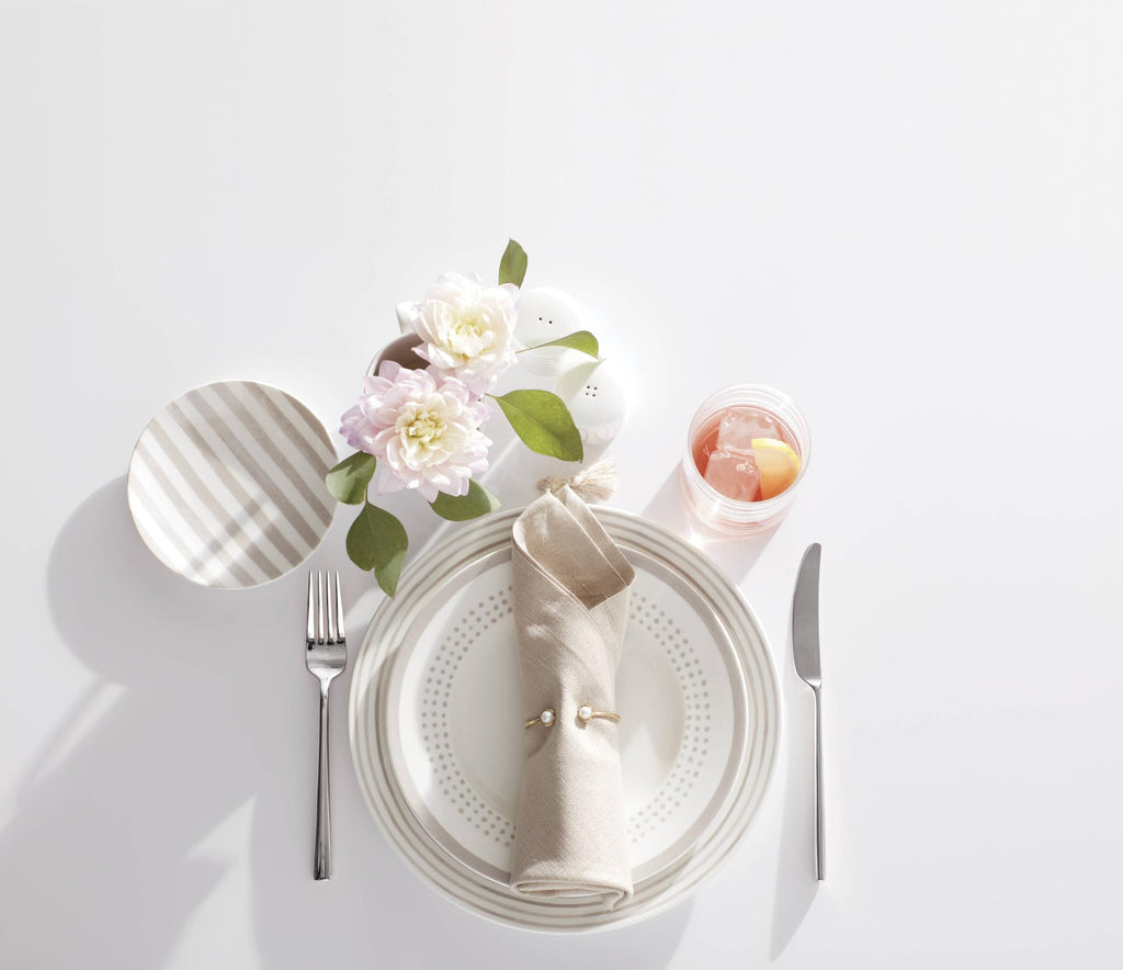 Kate Spade New York Malmo 5-Piece Flatware Set, 0.9 LB, Stainless Steel