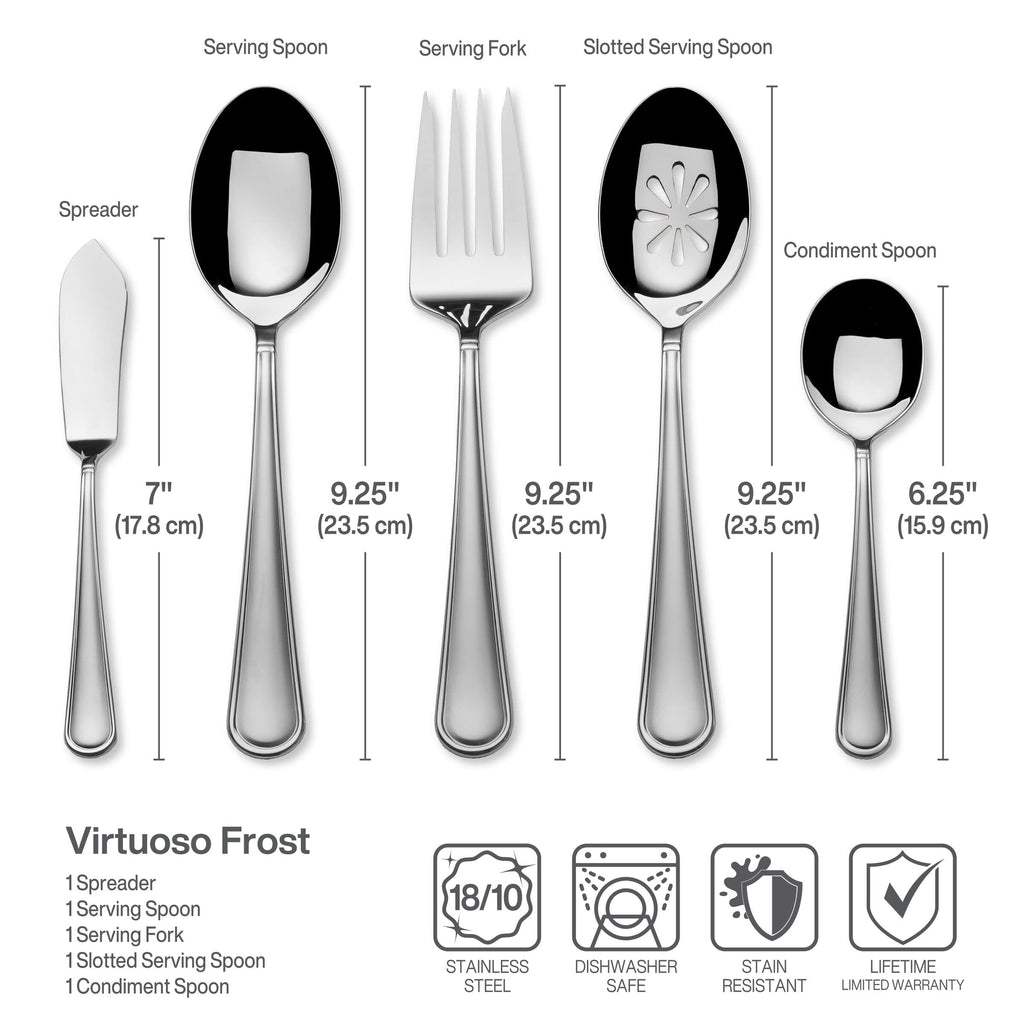 65-Piece 18/10 Stainless Steel Flatware Set for 12