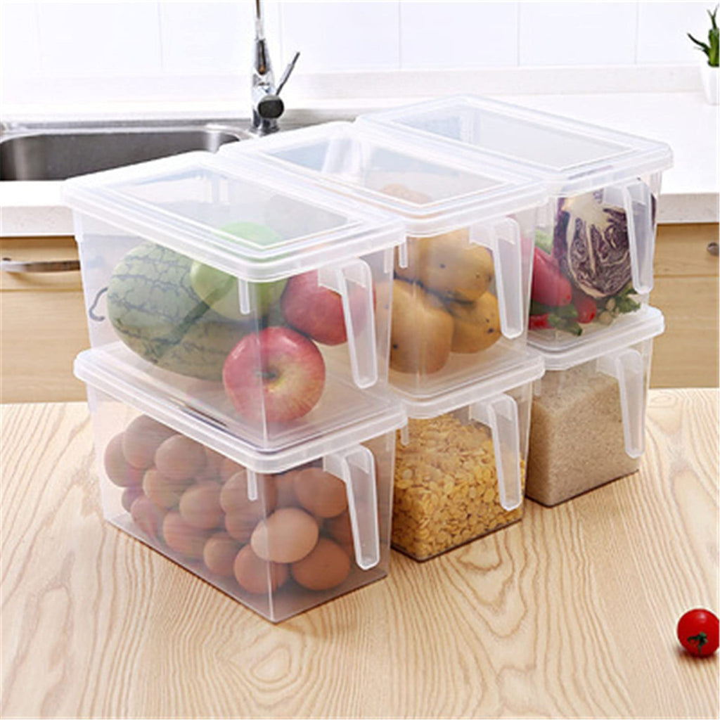 Stackable Fridge Storage Bin Set for Fruits, Vegetables & Pantry Organization