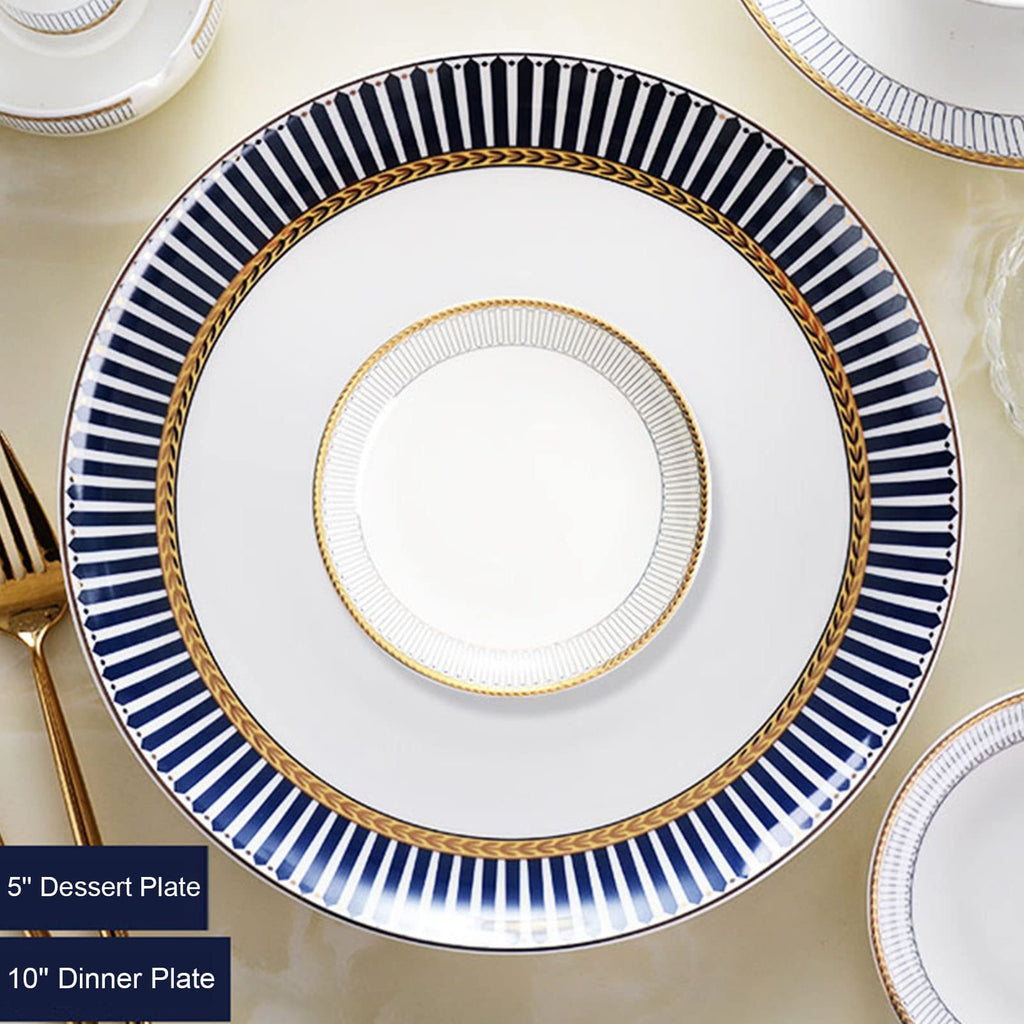 28-Piece Nordic Porcelain Dinnerware Set for 6 – Chip-Resistant & Dishwasher Safe
