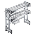 Large-Capacity Stainless Steel Over-the-Sink Dish Drying Rack