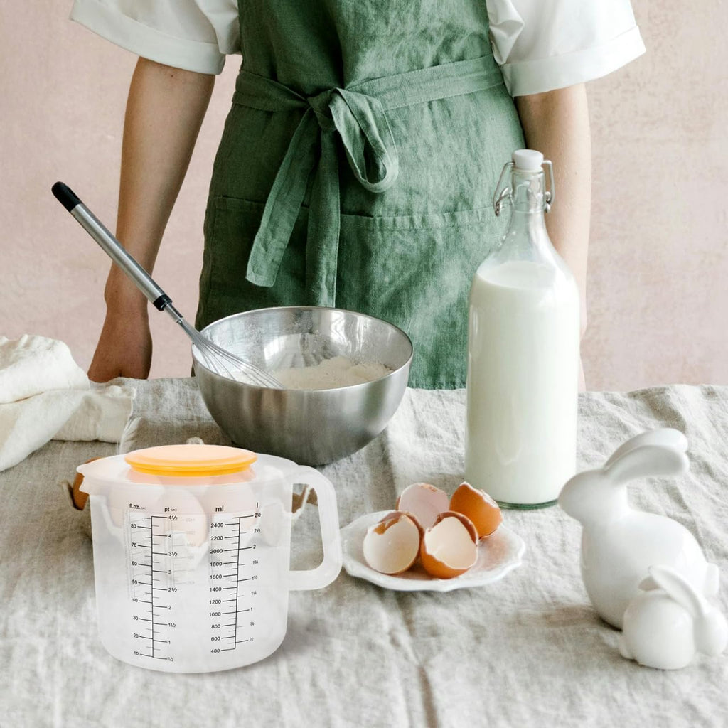 Measuring Cup & Mixing Bowl with Lid for Baking and Salad Prep