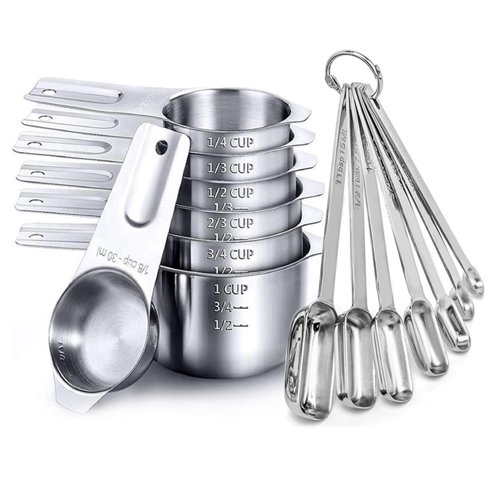 Stainless Steel Measuring Spoon Set for Accurate Portioning