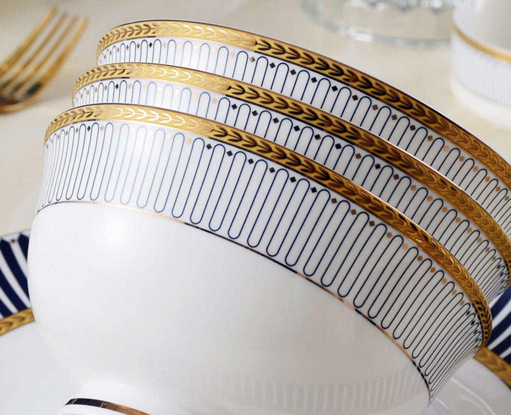 28-Piece Nordic Porcelain Dinnerware Set for 6 – Chip-Resistant & Dishwasher Safe