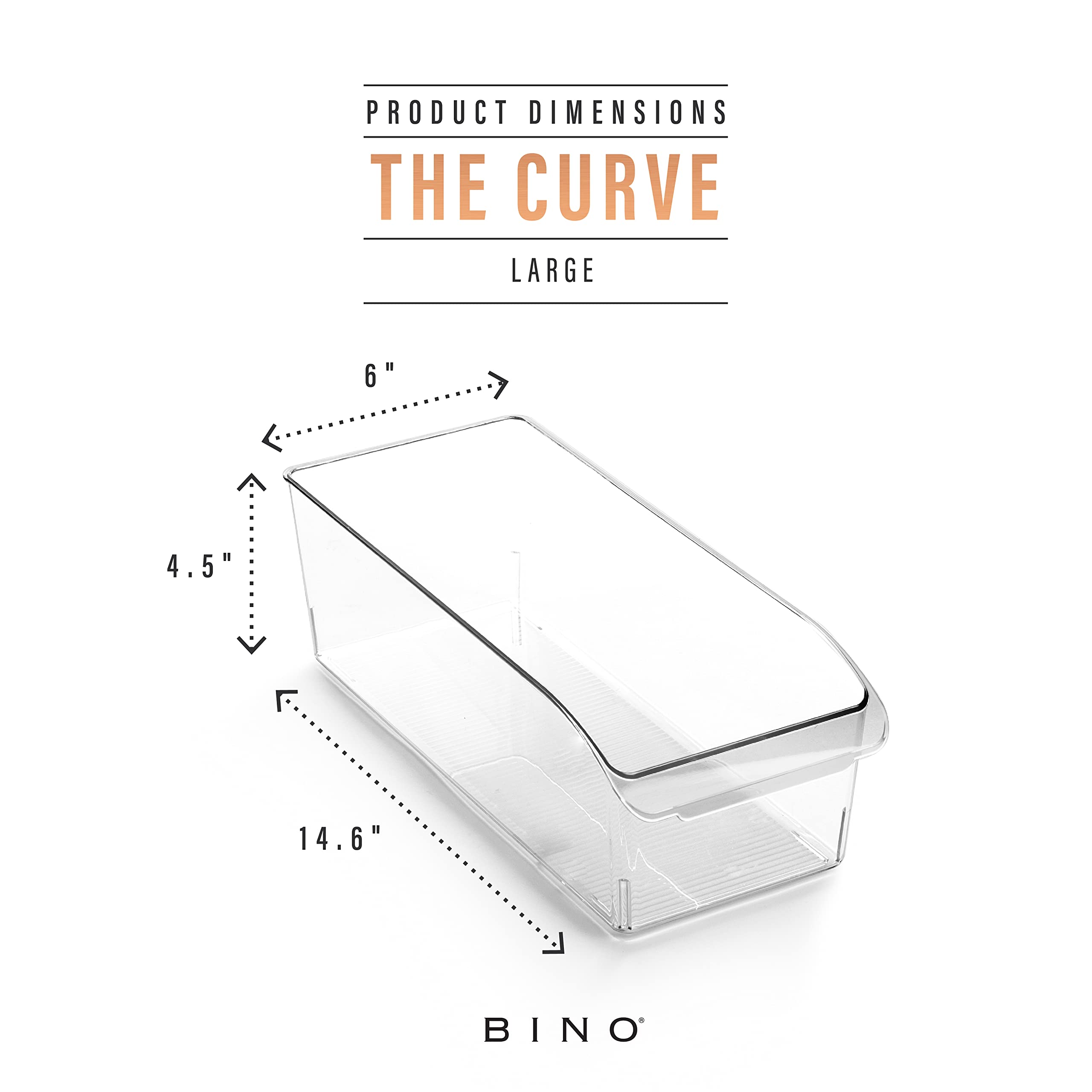 BPA-Free Multi-Use Storage Bins with Built-In Handles for Pantry, Fridge & Freezer