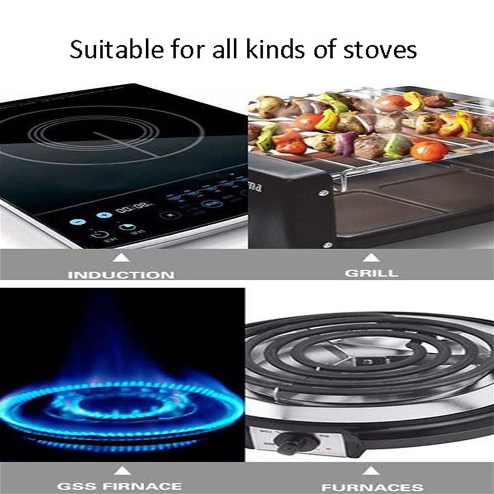 316 Stainless Steel Milk Pan for Induction & Gas Hobs
