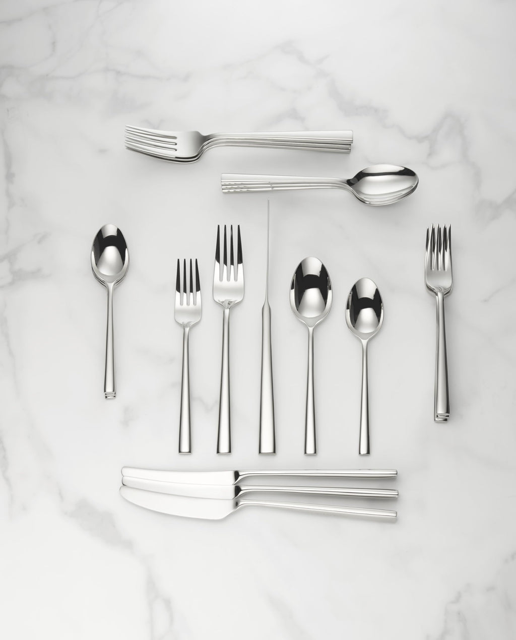 Kate Spade New York Malmo 5-Piece Flatware Set, 0.9 LB, Stainless Steel