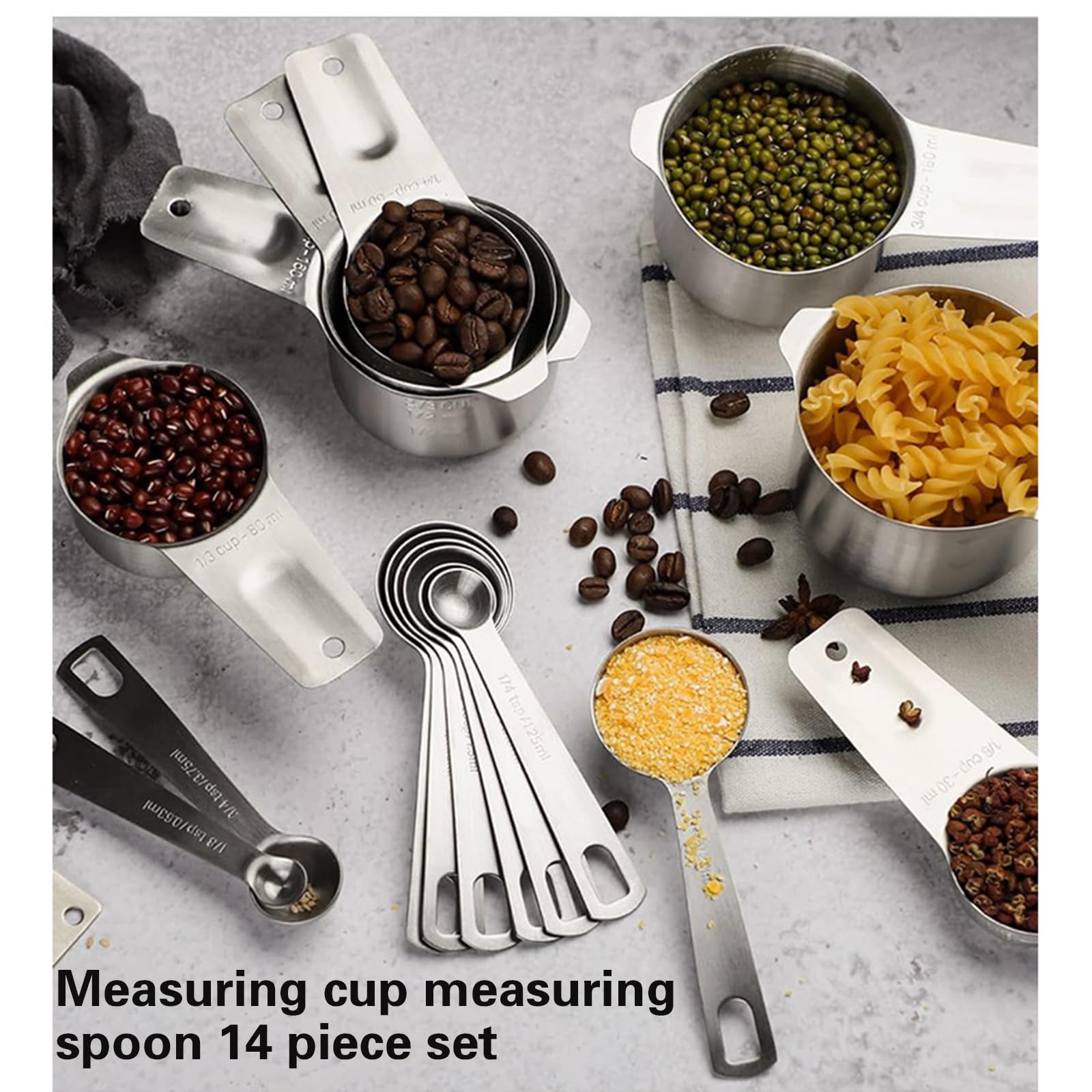 Stainless Steel Measuring Spoon Set for Accurate Portioning