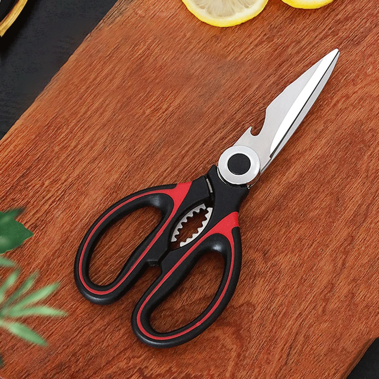 Heavy-Duty Stainless Steel Kitchen Shears with Bottle Opener
