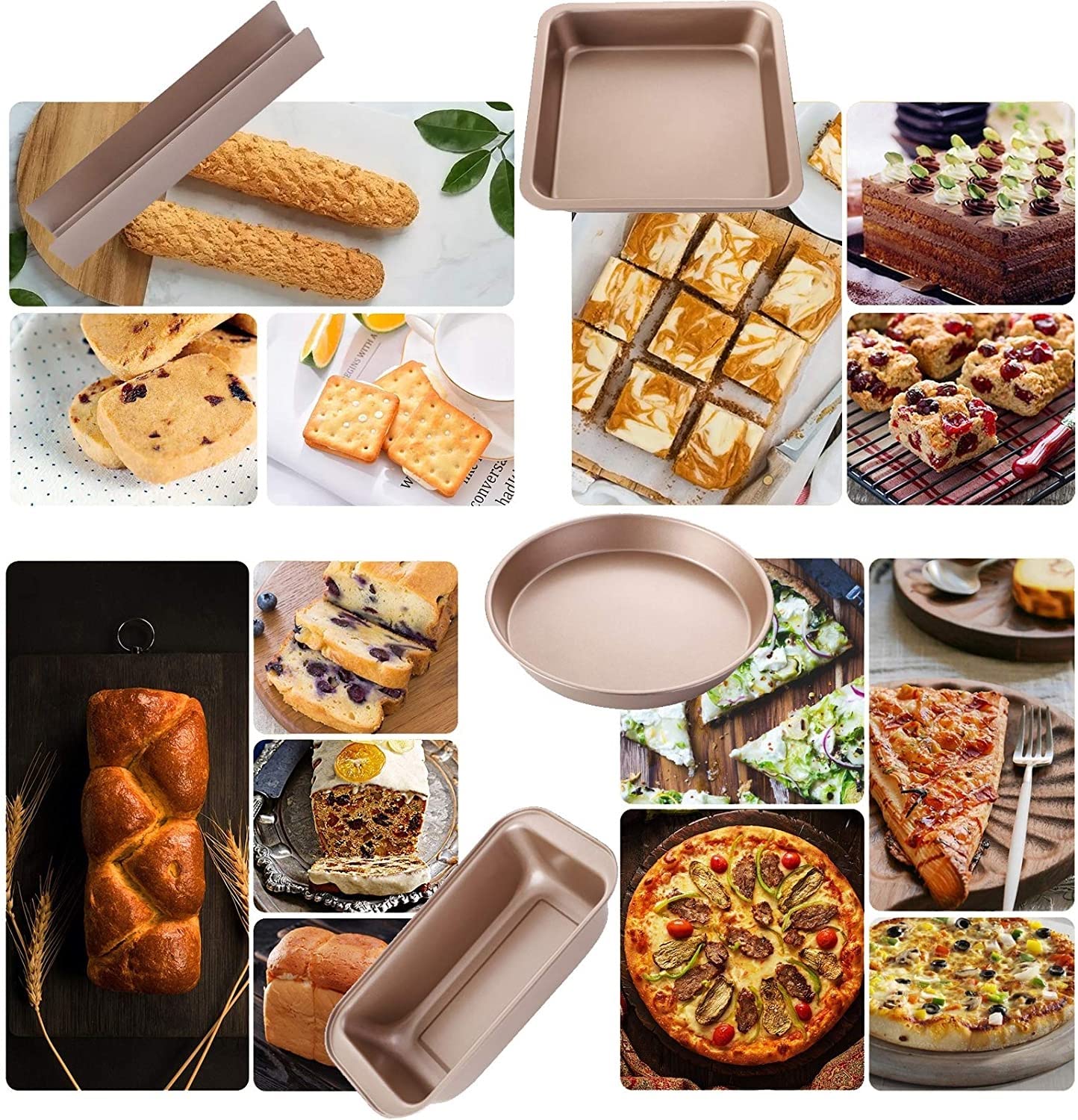 Non-Stick Bakeware and Roasting Pan Set