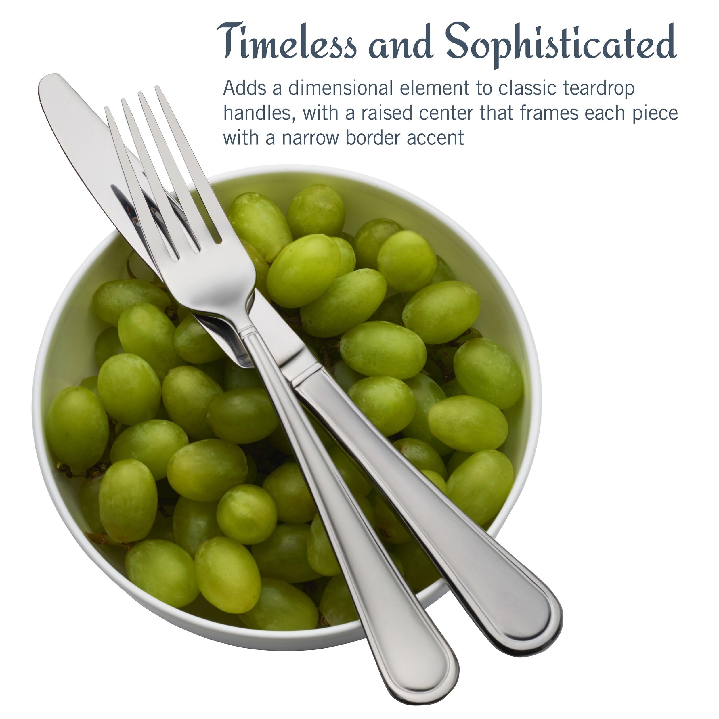 65-Piece 18/10 Stainless Steel Flatware Set for 12