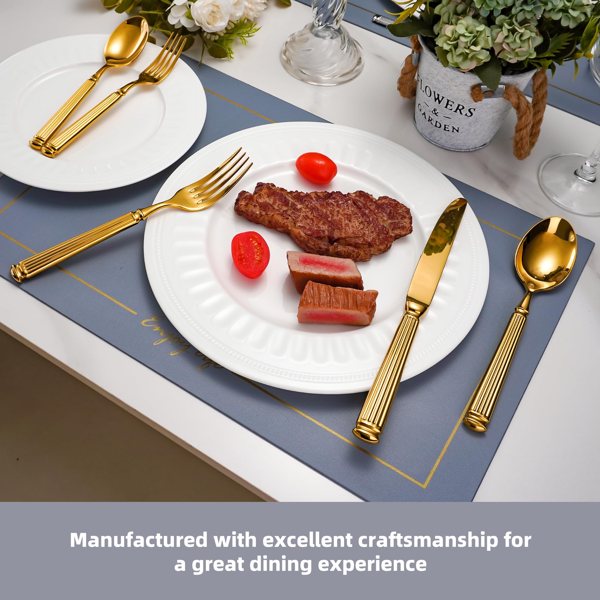 Marble Pillar 18/10 Stainless Steel flatware set