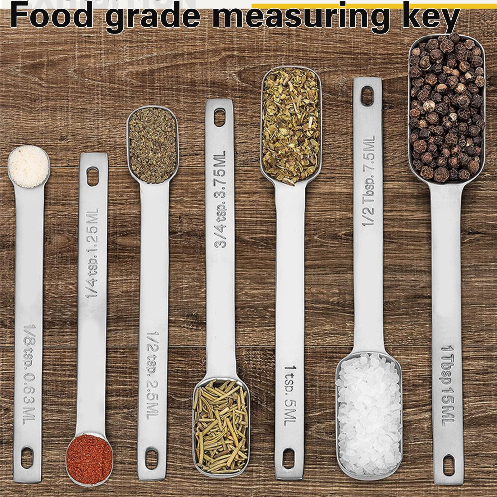 Stainless Steel Measuring Spoon Set for Accurate Portioning