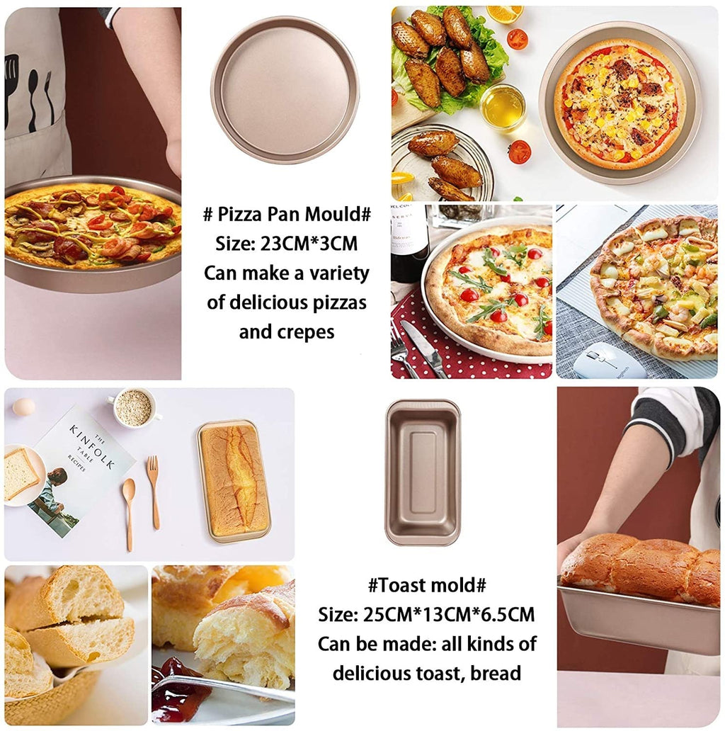 Non-Stick Bakeware Set with Cookie Sheet, Cake & Muffin Pans