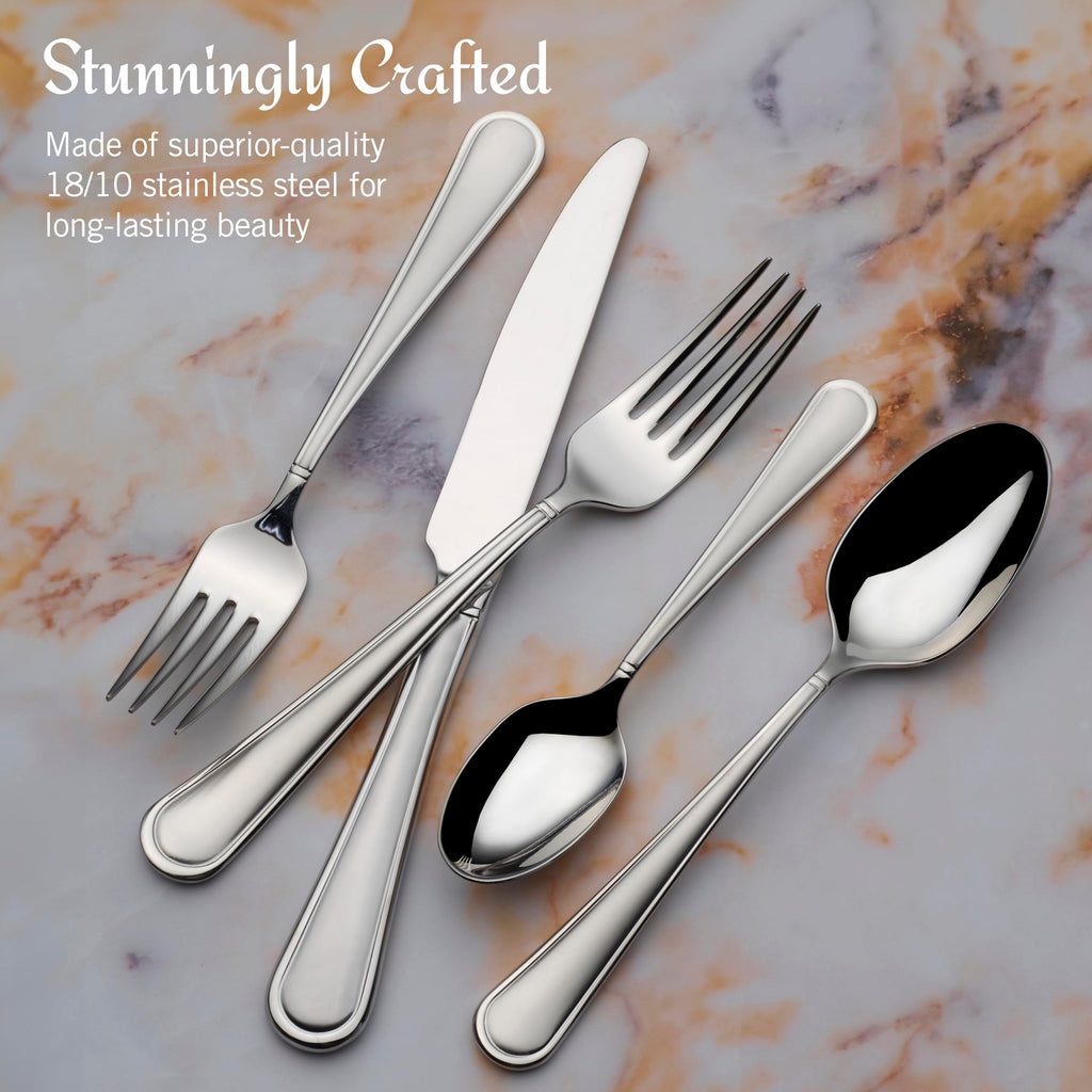 65-Piece 18/10 Stainless Steel Flatware Set for 12